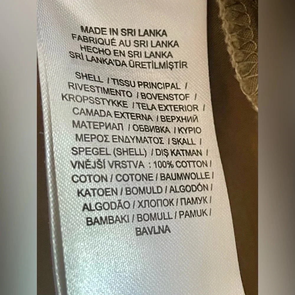 Lauren Ralph Lauren Twist-Front Cotton Broadcloth Shirt Olive green 18W-Like New - Picture 9 of 13